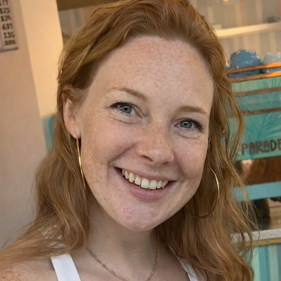 A placeholder editorial portrait — to be replaced with Annie's professional photograph